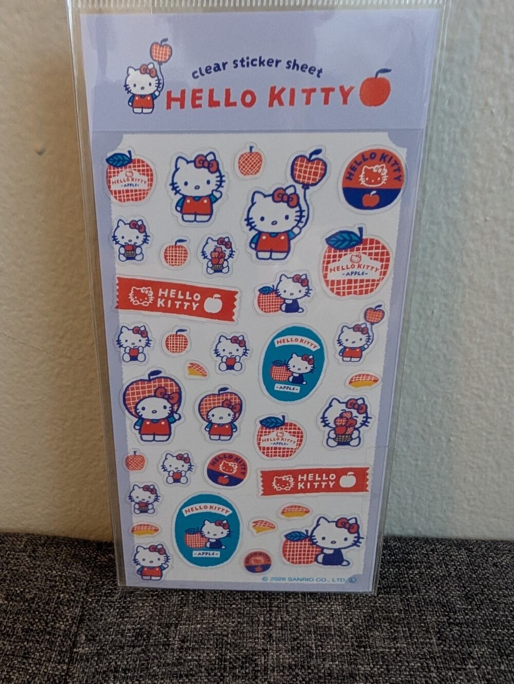 Hello Kitty Fruit Market Transparent Sticker Sheet